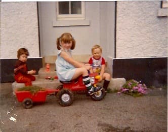 Patrick as a child on the farm in Kilmallock, Limerick