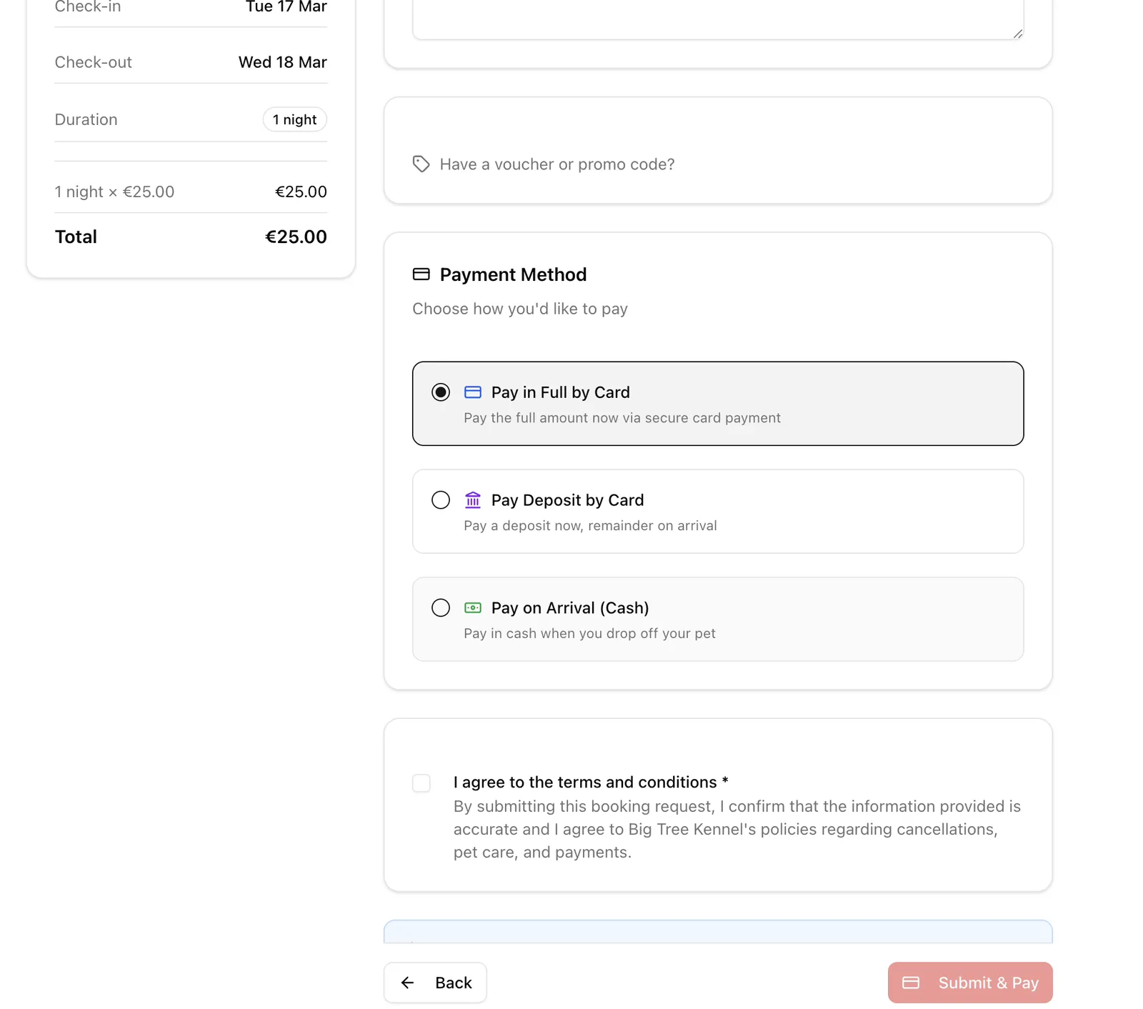 Stripe payment integration setup