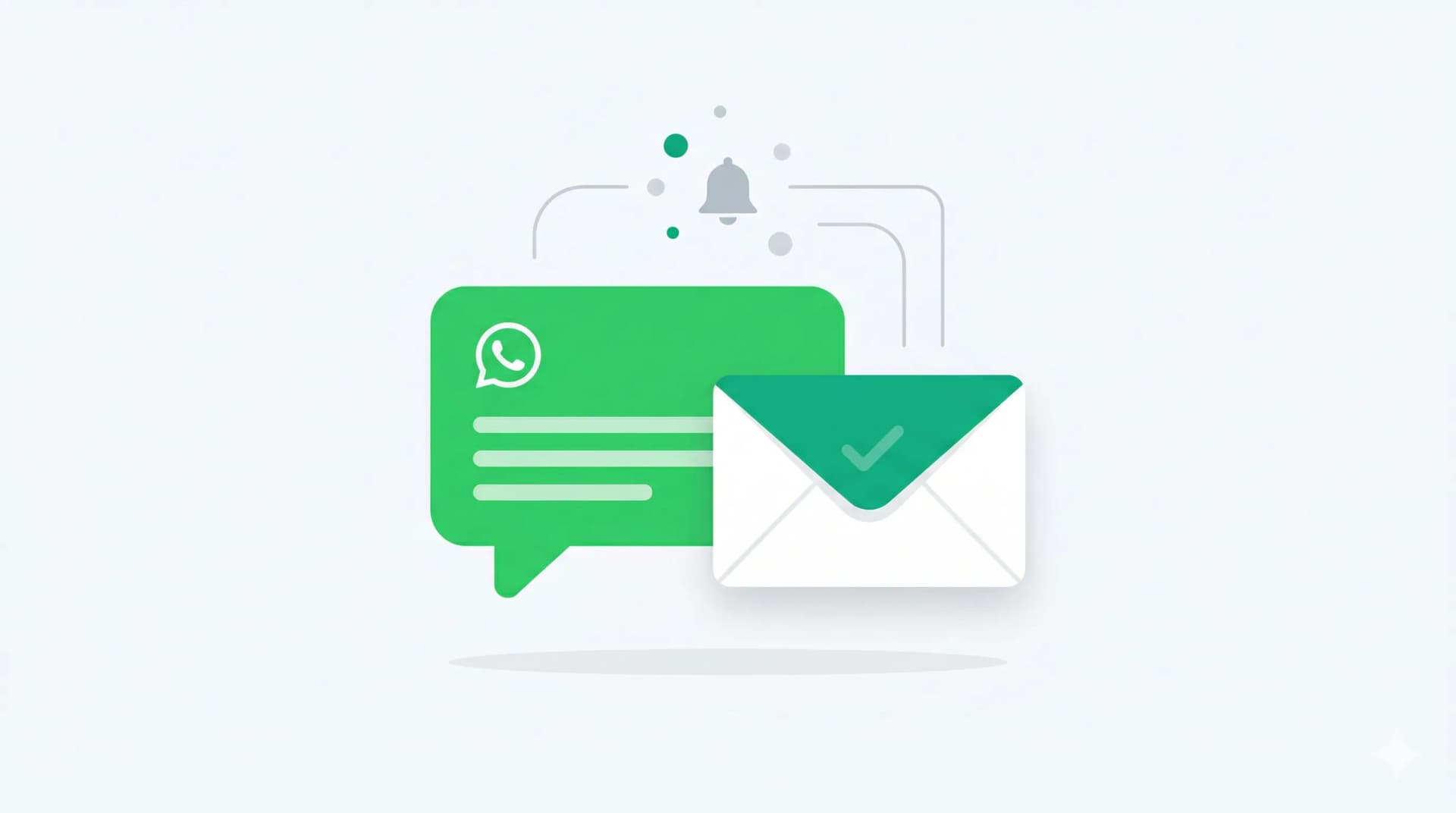WhatsApp messaging and email notifications — daily briefings, booking confirmations, and reminders
